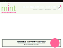 Tablet Screenshot of minttheshop.com